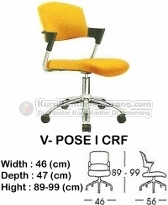 Kursi Sekretaris & Staff Indachi V-Pose I CRF