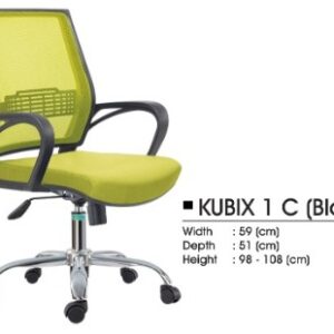 Kursi Kantor Donati Decco-KUBIX 1 C BLACK