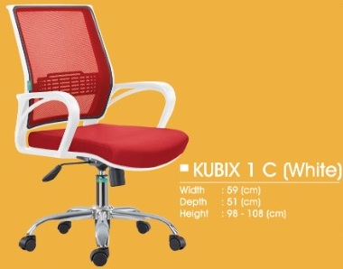 Kursi Kantor Donati Decco-KUBIX 1 C WHITE